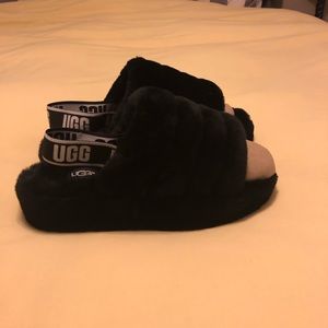 “Fluff yeah” genuine shearling ugg slide slipper